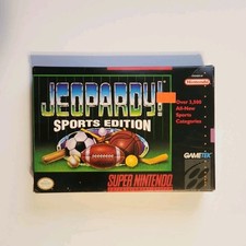 GameTek Jeopardy! Sports Edition SNES w/ Manual & Inserts NTSC-U/C Trivia