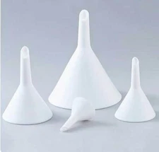 PTFE triangle funnels Laboratory liquid separation cone funnel short stem