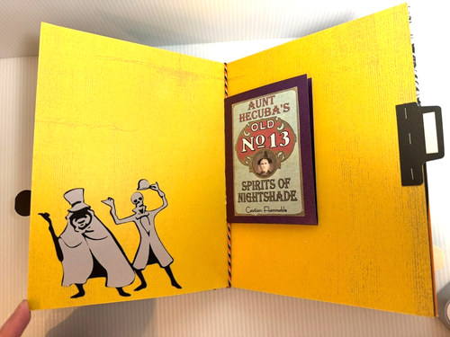 NEW ~Disney The Haunted Mansion Little Golden Book Junk Journal ~ Handmade by Me - Picture 7 of 13