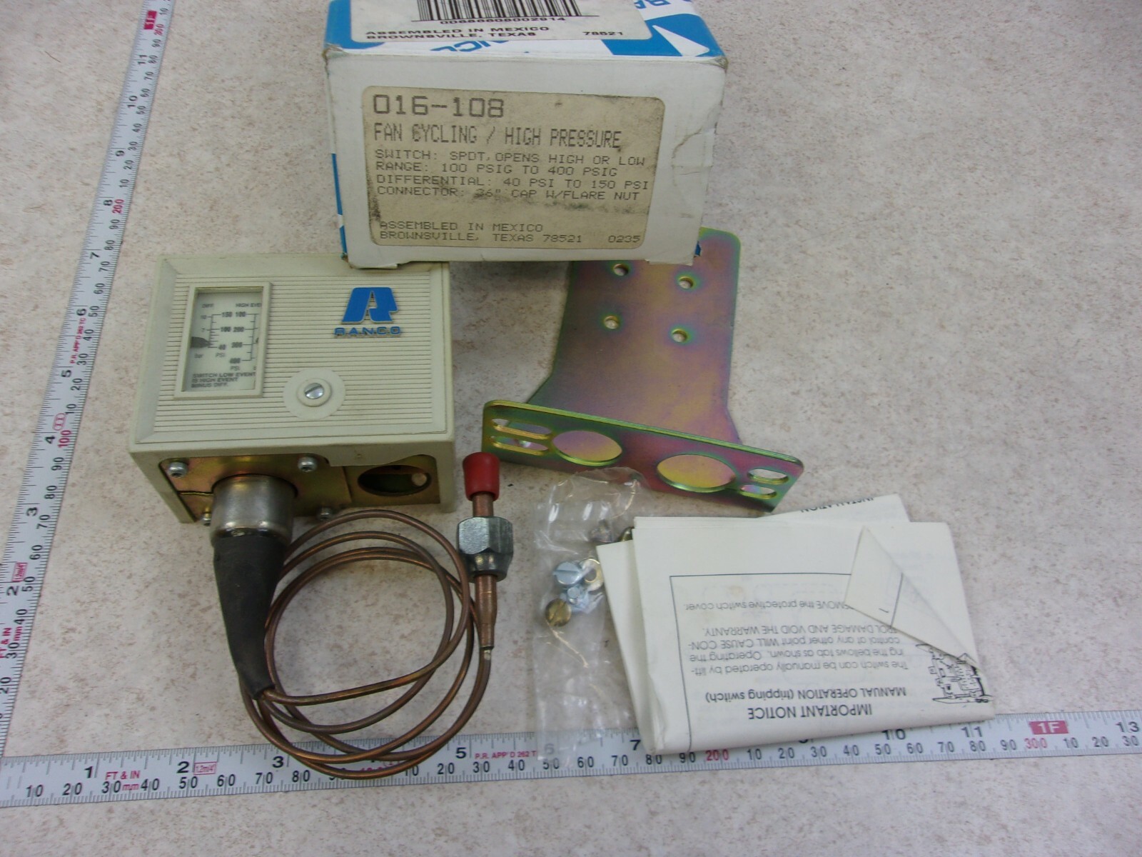 RANCO 016108 FAN CYCLING HIGH PRESSURE SWITCH, F0440 eBay