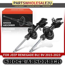 2x Front Driver & Passenger Shock Absorber for Jeep Renegade 2015 2016-2023 AWD