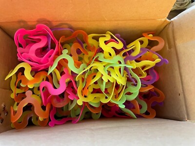 Vo-Toys Cat Crazies 100 Pack Bulk Neon Rollers Wild Kitten Toy Colorful Plastic