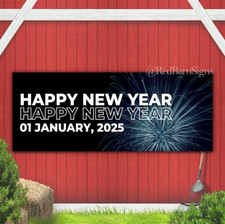 Happy New Year 043 indoor outdoor banner sign