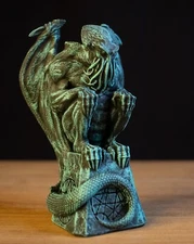 Statue of Call Of Cthulhu, Resin 6 in Figurines, Cthulhu Bust Handmade Painting