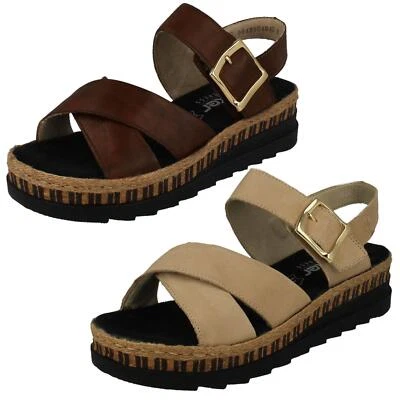Sandales En Cuir Décontractées Rieker 'V7951' Pour Femmes - Photo 1/3