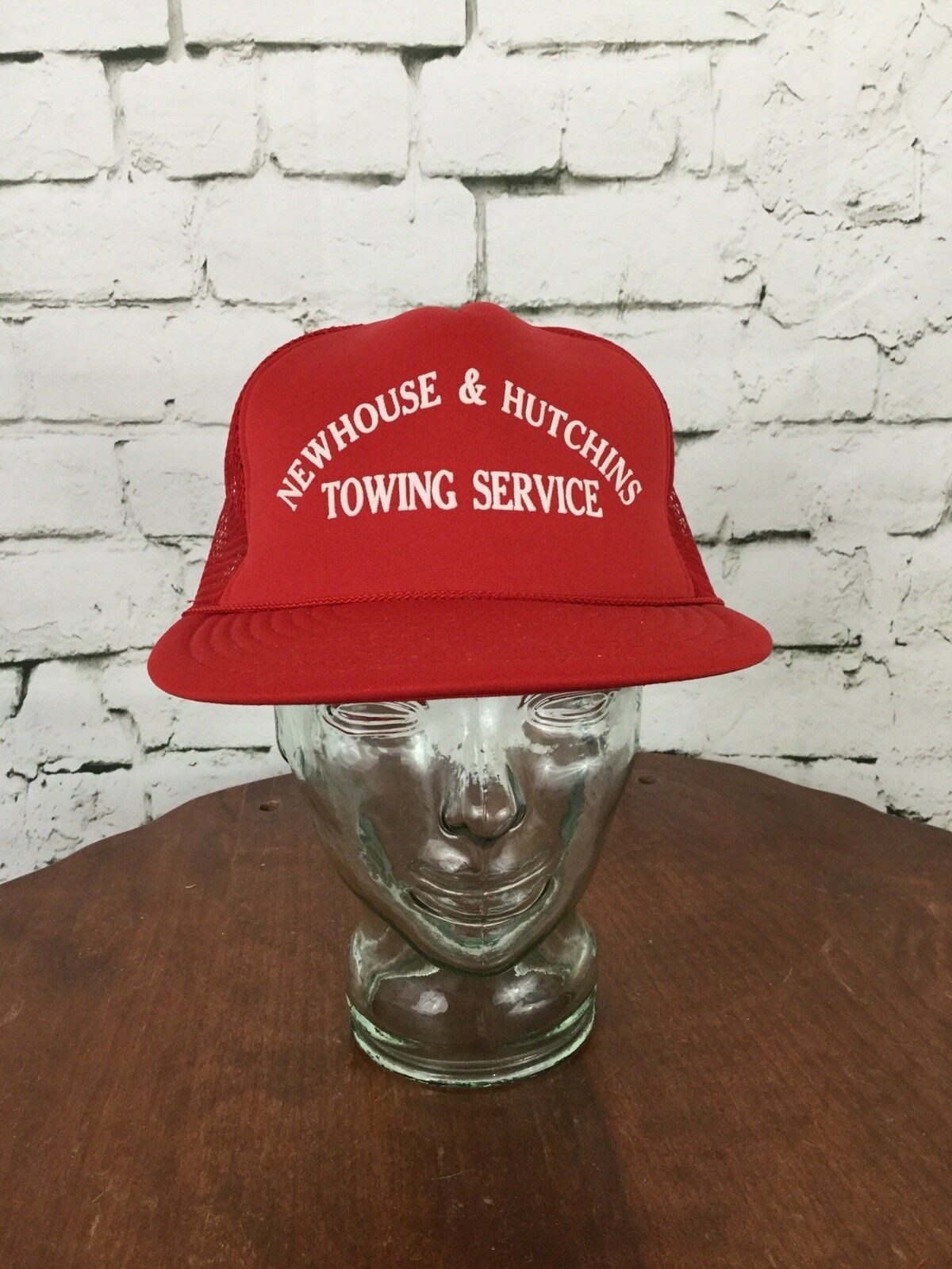 Newhouse & Hutchins Towing Trucker Hat Red Mesh Snapb… Gem