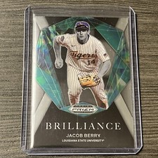 2022 Prizm Draft Picks Baseball Brilliance BR-JB Jacob Berry - LSU Tigers