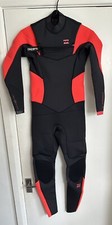 Nuovissima muta da donna Billabong Synergy 3/2 mm con zip sul petto taglia UK 8