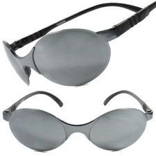 Cosplay Costume Party Sci-Fi Alien Futuristic Cool Mirrored Lens Wrap Sunglasses