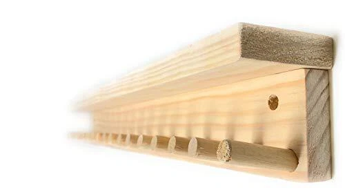 BASEBALL BAT RACK 17 MINI BATS 6 BALLS WALL HOLDER DISPLAY Trophy Awards Metals - Image 3 of 3