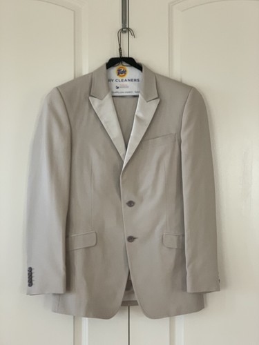 Auténtico Versace colección $2,100 hombre 3 piezas traje de Marfil Calce  Ajustado Pequeño 38 | eBay