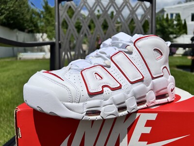 Nike Air More Uptempo '96 2021 White Varsity Red 921948-102 Size