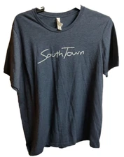 Bella + Canvas Unisex Short Sleeve Graphic T-Shirt "South Town" Blue XL #WS3