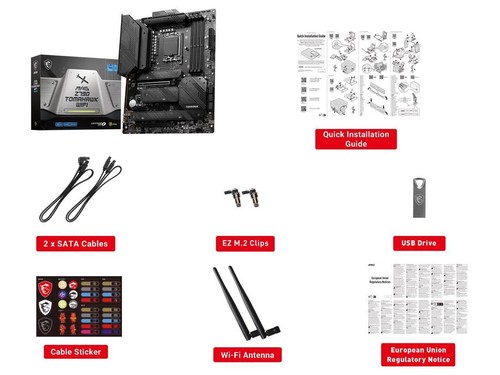 MSI MAG Z790 TOMAHAWK WIFI LGA 1700 Intel SATA 6Gb/s DDR5 ATX Motherboard - Picture 7 of 7