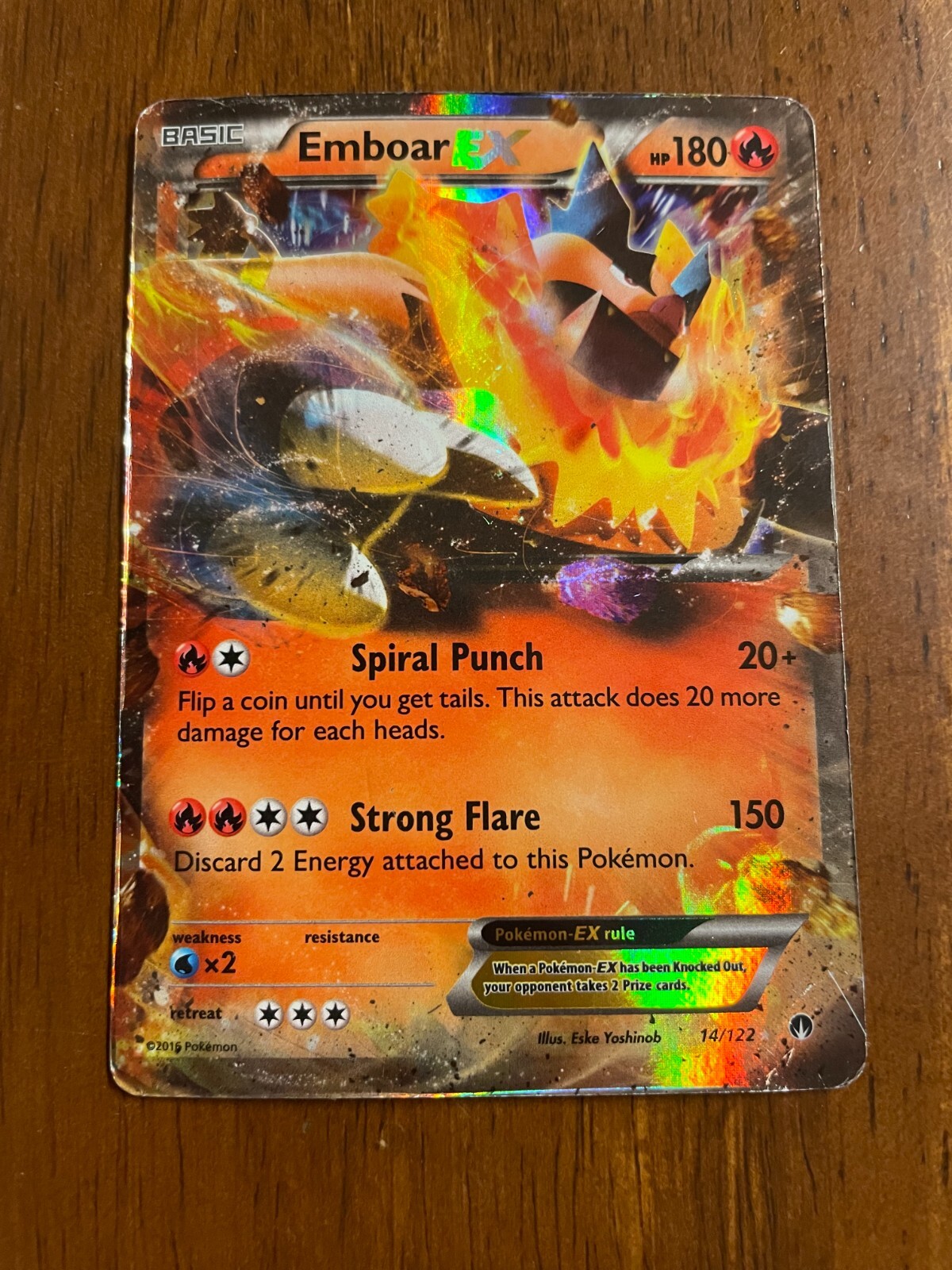 Emboar EX 14/122 BreakPoint  - Pokemon Card - HP