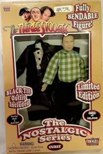1997 Curly Bendable Figure 🎩 The Three Stooges Nostalgia Toy 💥 NEW