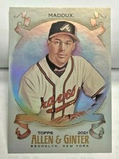 Greg Maddux 2021 Topps Allen & Ginter Hot Schachtel Silber Holo-Foil #7 Atlanta