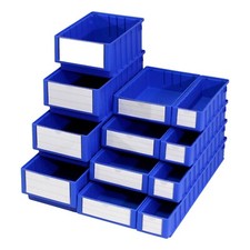 Quality Heavy Duty Plastic Parts Storage Shelf Bins Box Boxes Tubs - Size Choice