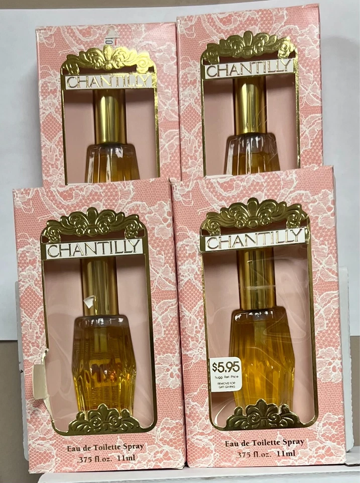 4 bottles Chantilly by Dana Eau de Toilette Spray 0.375 fl oz please read below - Image 2 of 4