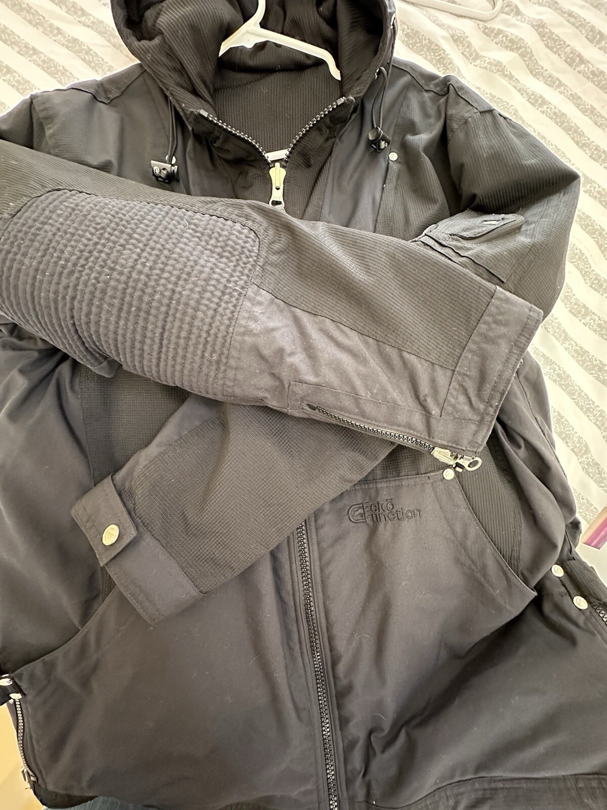 ECKO FUNCTION Black Jacket Cotton Blend Men's Lar… - image 6