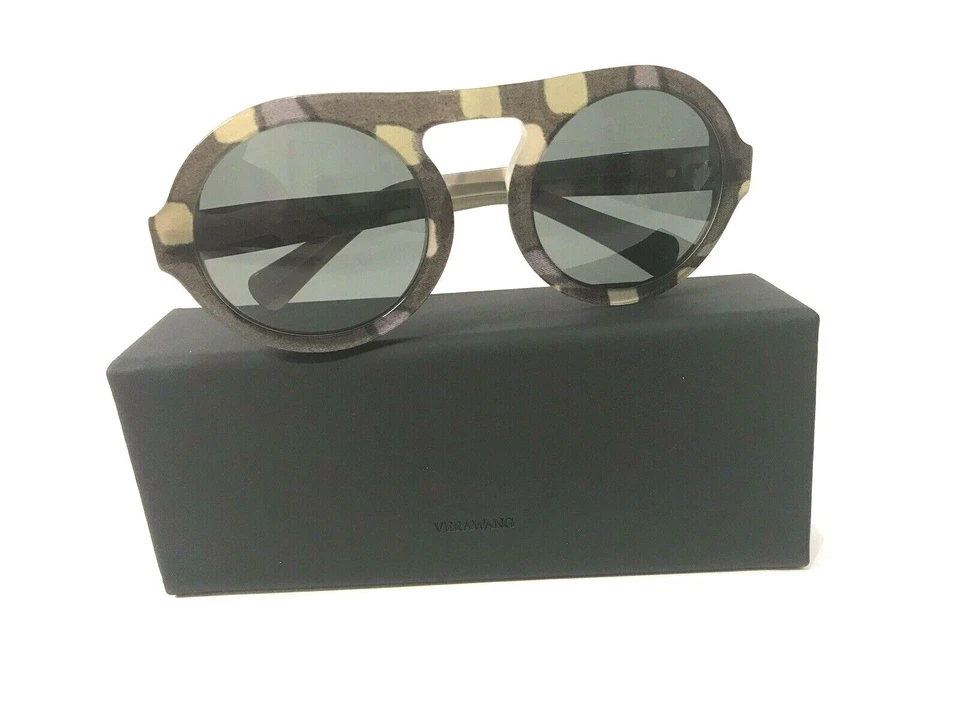 Nuevas gafas de sol 100 % auténticas Vera Wang Martini mosaico oliva, 53-24-135, Italia Foto 2 de 4
