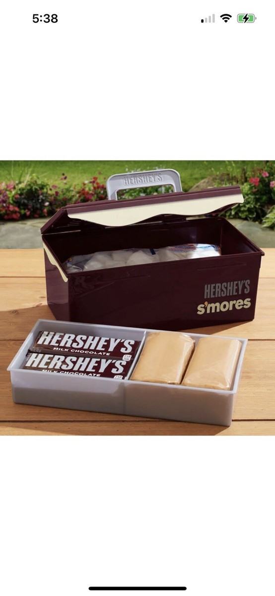 hershey tackle box Dylan's Candy Bar Signature Fuel your workout or your work day with a ONE HERSHEYS Double Chocolate flavored protein bar complete with 18 grams of protein and 1 gram of sugar Hershey's S'mores Caddy Carry Case