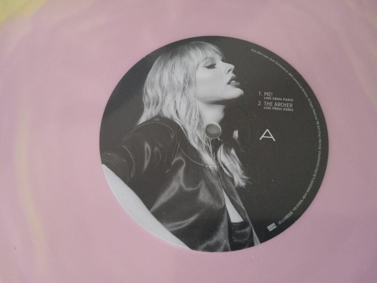 Taylor Swift Lover Live From Paris Pink/Yellow & Blue Swirl Taylor Swift Lover Live From Paris Pink/Yellow & Blue Swirl