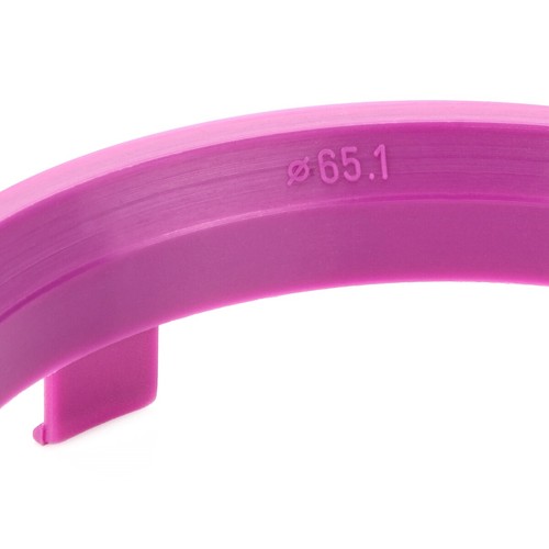 4x Centering Ring Magenta Alloy Ø 65,1 - Ø 70,1 MM for Audi A1 A2 A3 A5 A7 A8 - Picture 7 of 7
