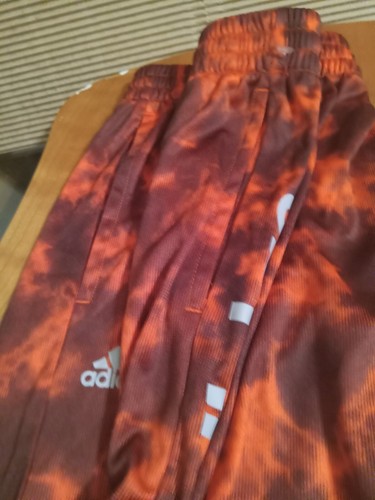 Boy Athletic Short. Adidas Red and Black / Grey Letters Size M 10/12 - Picture 5 of 5