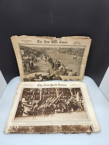 Vintage Antique News Paper New York Times 1915-1916