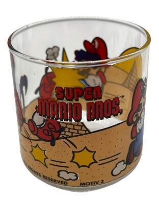 Sammlerstück - Super Mario Bros Glas - Motiv 2 - Nintendo 1993 Retro Glas