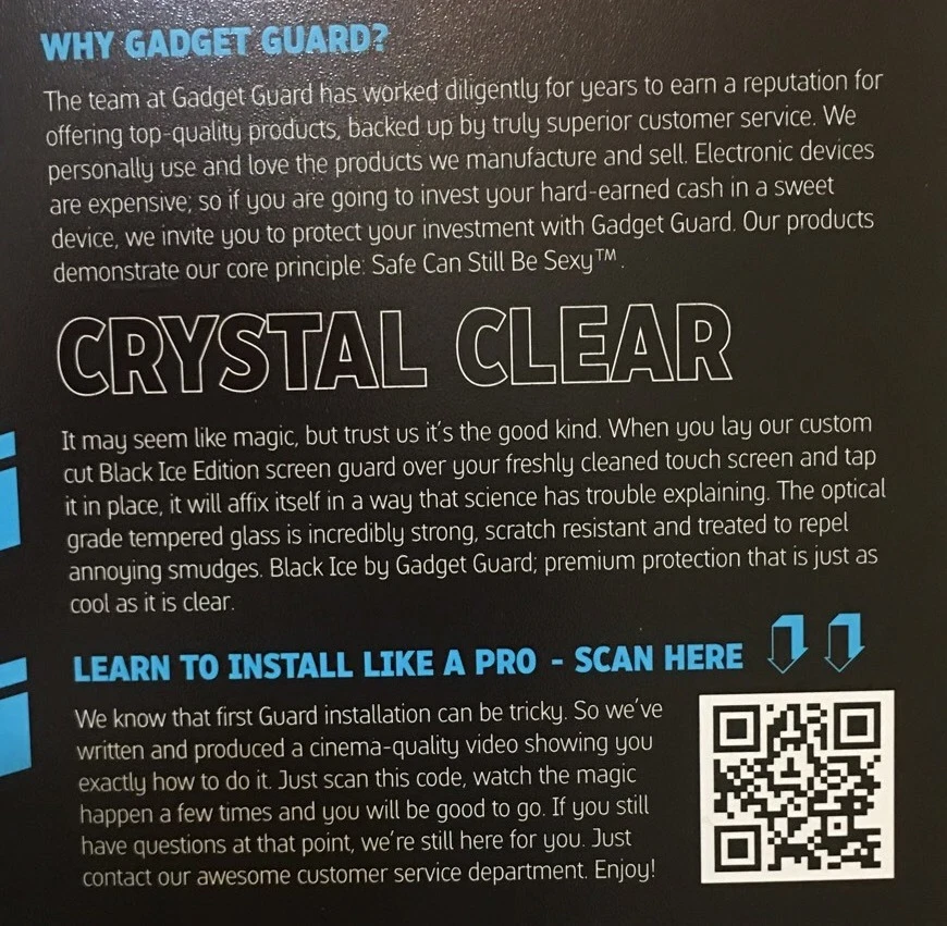 Gadget Guard Samsung Galaxy Note 5 Tempered Glass Black Ice Screen Protector - Image 3 of 3