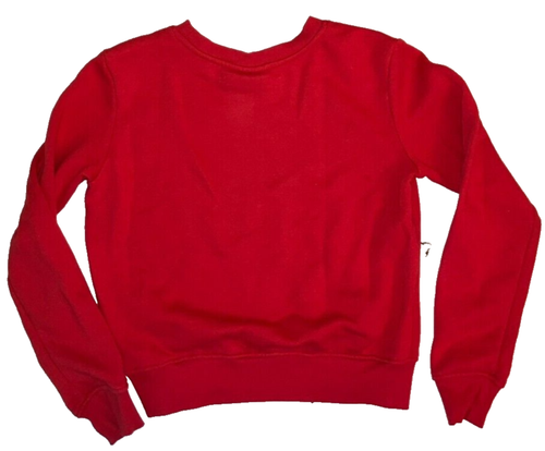 Peanuts Snoopy Christmas Wreath Charlie Brown Sweatshirt Child XS Pullover Red - Picture 3 of 3