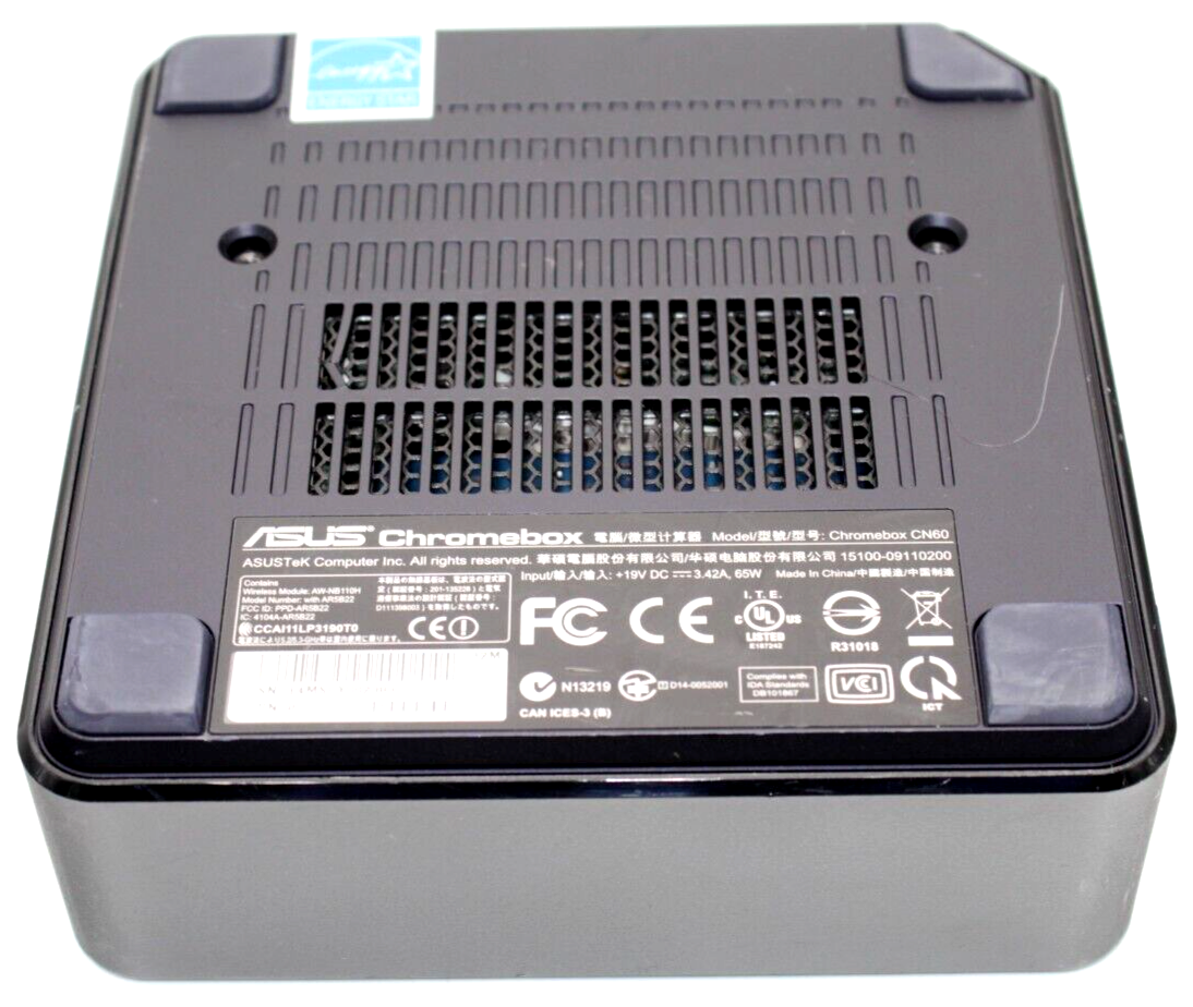 Asus Chromebox CN60 Intel Core i7 4GB RAM 16GB SSD w/ Power