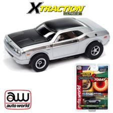 NEW Auto World Xtraction 2012 Dodge Challenger Silver HO Scale Slot Car