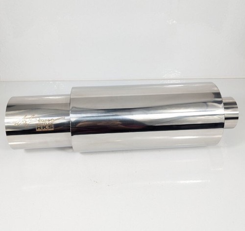 SINGLE EXHAUST MUFFLER Inlet 2.5 Outlet 4.0 Inches HKS HI-POWER UNIVERSAL - Picture 6 of 7