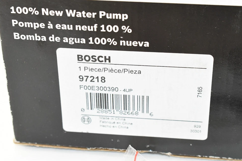 Bomba de agua BOSCH 97218 - se adapta a Dodge Caravan 2001-2007 Foto 3 de 4