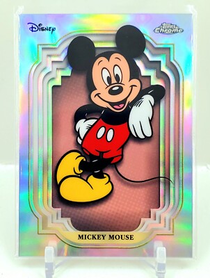 2024 Topps Chrome Disney Mickey Mouse Silver Refractor SP