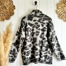 dkny leopard turtleneck