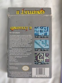 1990 NINTENDO NES GAUNTLET 2 II Original BOX & CONTENTS