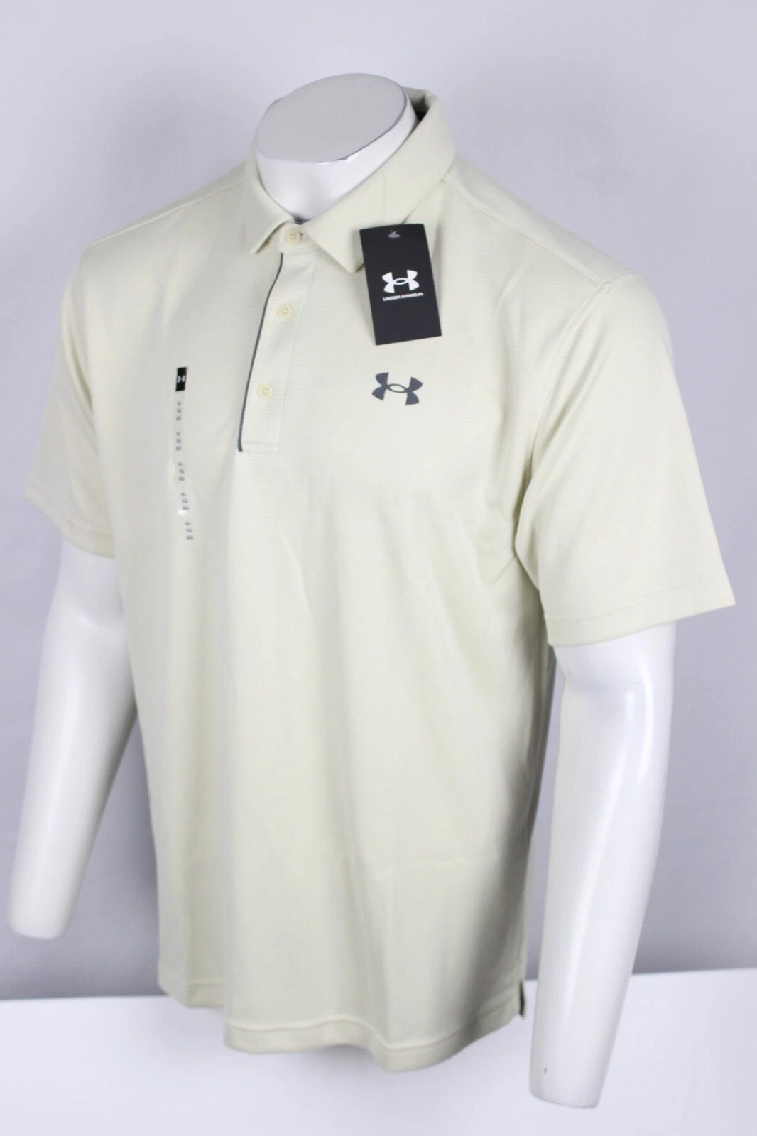 Under Armour Men's Tech Polo Short Sleeve Shirt Silt Pitch Gray 273