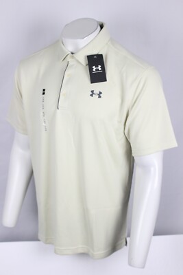 Under Armour Men's Tech Polo Short Sleeve Shirt Silt Pitch Gray 273