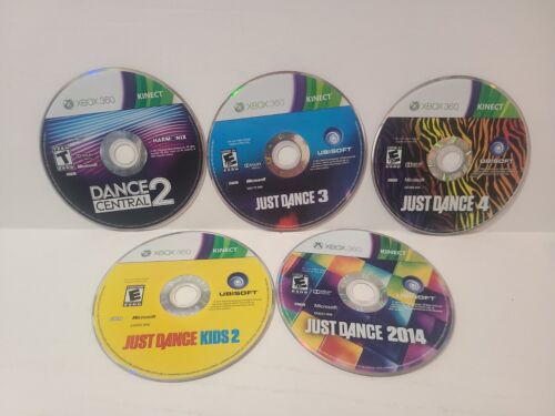 Disque de jeu Just Dance 3, 4, Kids 2, 2014 & Dance Central 2 jeux Xbox360 Xbox 360 - Photo 1/4