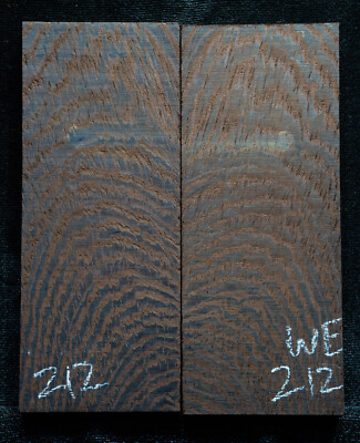 Wenge  #212 Knife Scale  5''x 2''x 7/16'' see 100 species in my store