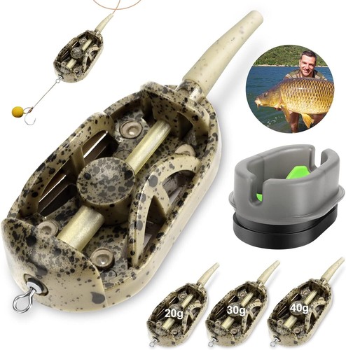 Set 4 in1 Method Feeder cestello per mangime forma di espressione stampo per mangime cestini per metodi 20 g - 60 g - Foto 3 di 11