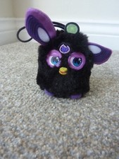 McDonalds - Hasbro Furby Soft 3" Plush Toy - Black/Purple- 2016 - Happy Meal Toy