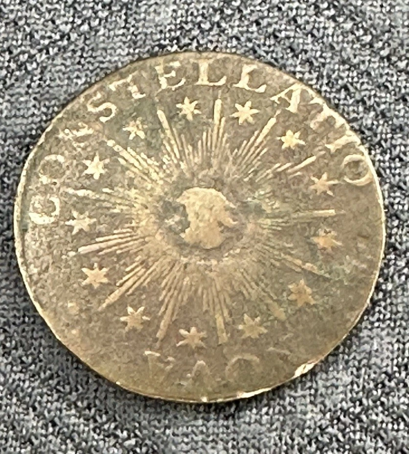 1785 Nova Constellatio Pointed Rays  Revolutionary Era** Antique Coin - Image 2 of 4