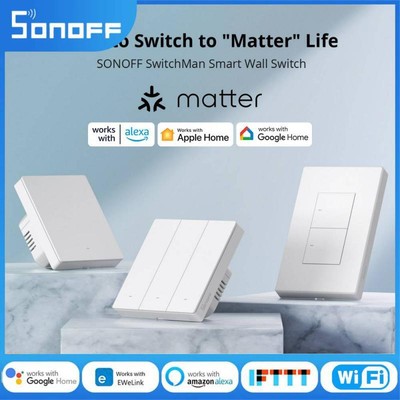 Sonoff M5 Matter Wifi Intelligent Switch 80 86 120 mm 1 2 3gang Smart Wall Switc