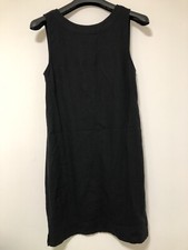 Marks & Spencer Linen Blend Sleeveless Shift Dress UK 10 £25 Black