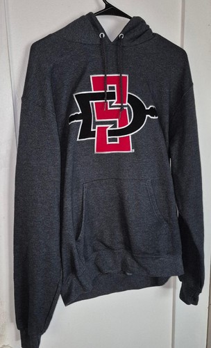 SAN DIEGO STATE AZTECS Hoodie SWEATSHIRT T SHIRT  Sewn on Letters M Medium